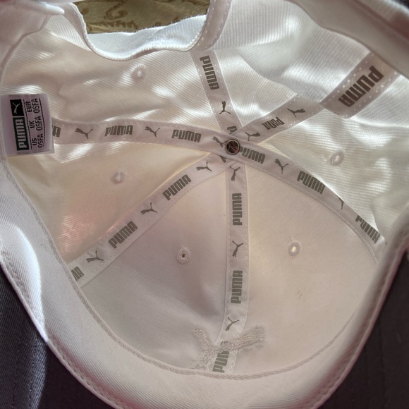 Puma White corduroy universal NWT Cap OS - Picture 2 of 6